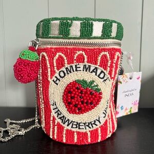 Beaded Bag Strawberry Jam Bag